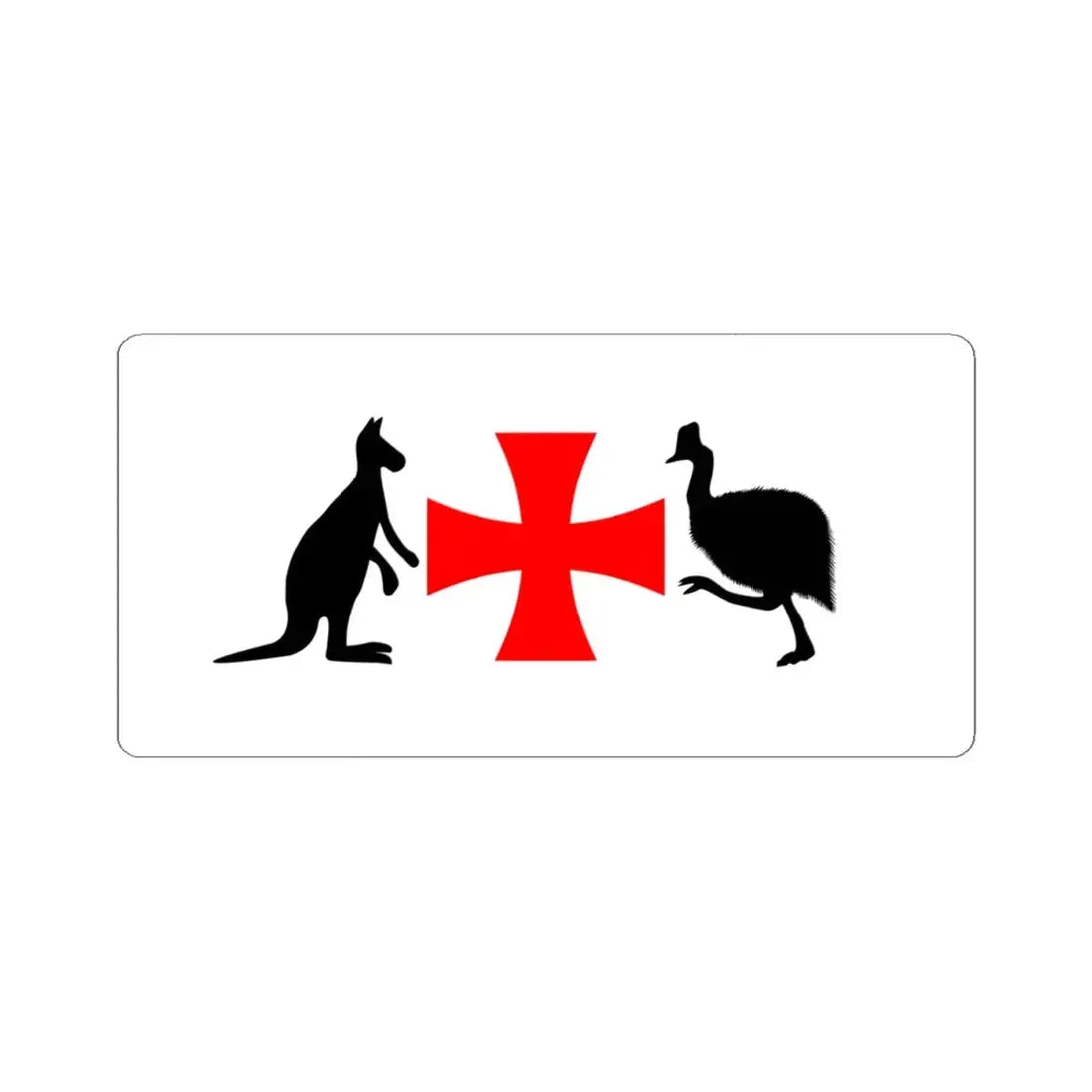 North Queensland Flag Bob Katter Proposal (Australia) STICKER Vinyl Kiss-Cut Decal 4 Inch White - The Sticker Space