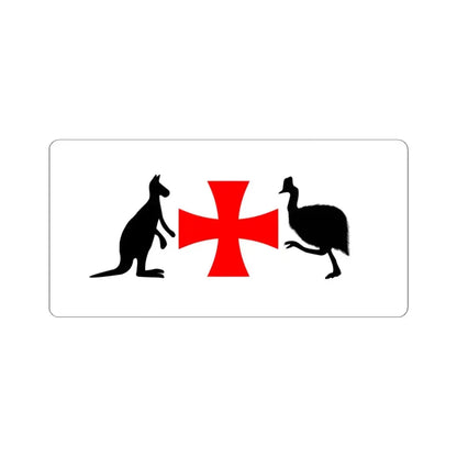 North Queensland Flag Bob Katter Proposal (Australia) STICKER Vinyl Kiss-Cut Decal 4 Inch White - The Sticker Space