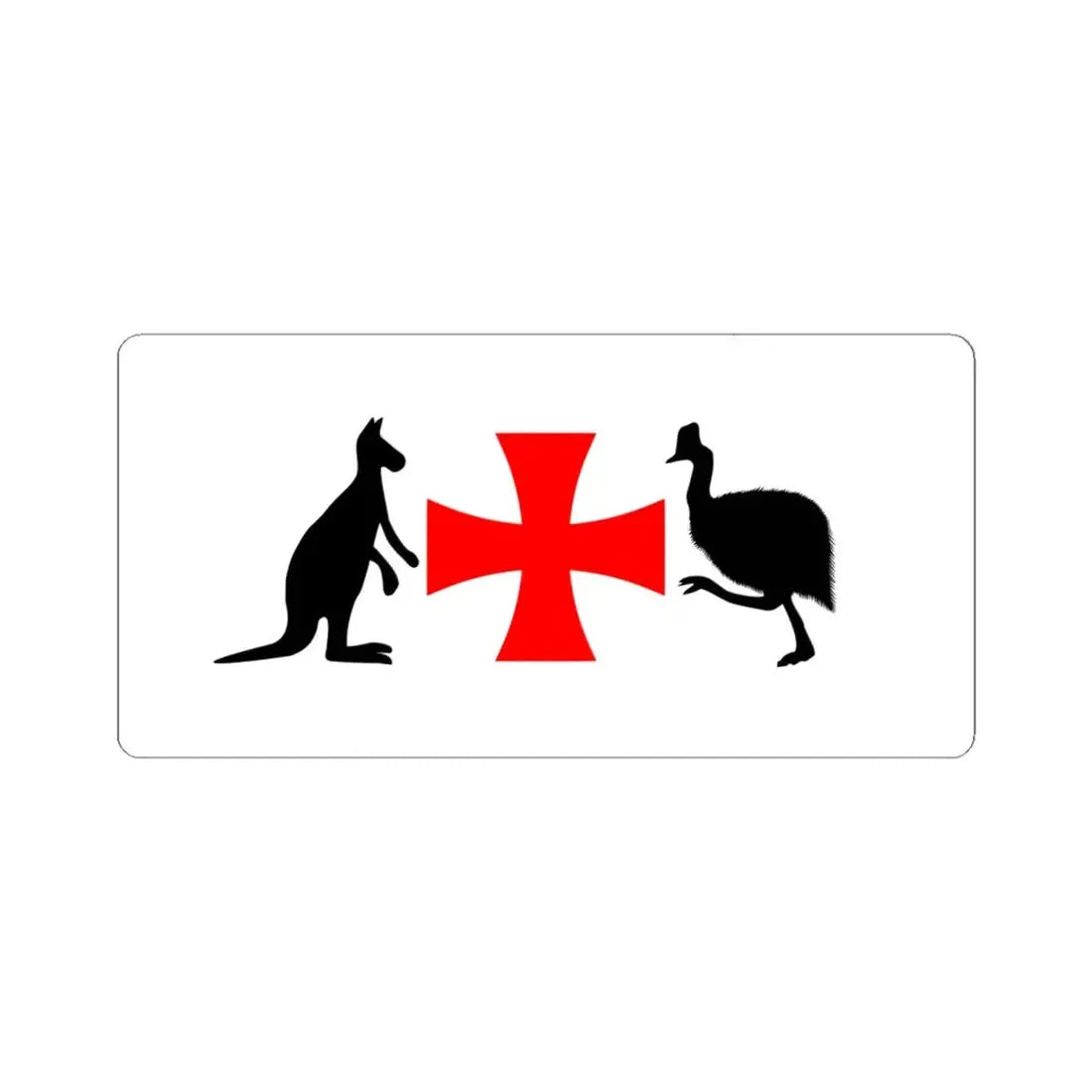North Queensland Flag Bob Katter Proposal (Australia) STICKER Vinyl Kiss-Cut Decal 6 Inch White - The Sticker Space