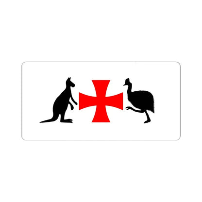 North Queensland Flag Bob Katter Proposal (Australia) STICKER Vinyl Kiss-Cut Decal 6 Inch White - The Sticker Space