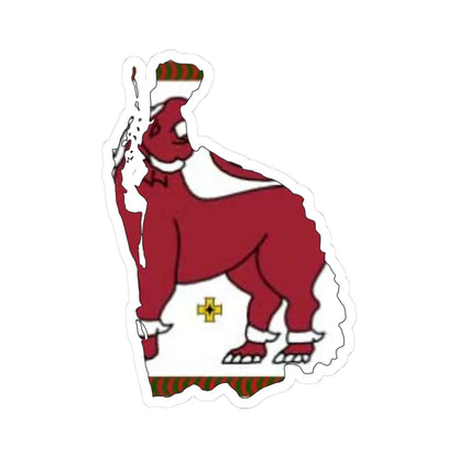 North Western Province Flag-map (Sri Lanka) STICKER Vinyl Kiss-Cut Decal 3 Inch White - The Sticker Space