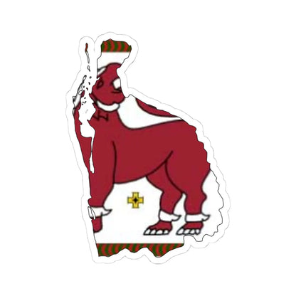 North Western Province Flag-map (Sri Lanka) STICKER Vinyl Kiss-Cut Decal 4 Inch White - The Sticker Space