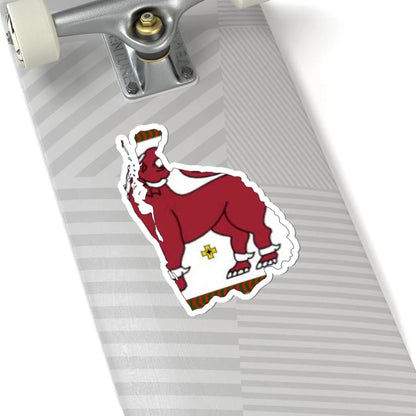 North Western Province Flag-map (Sri Lanka) STICKER Vinyl Kiss-Cut Decal - The Sticker Space