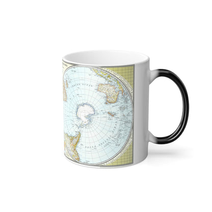 Northern and Southern Hemispheres (1943) (Map) Color Changing Mug 11oz-11oz-The Sticker Space