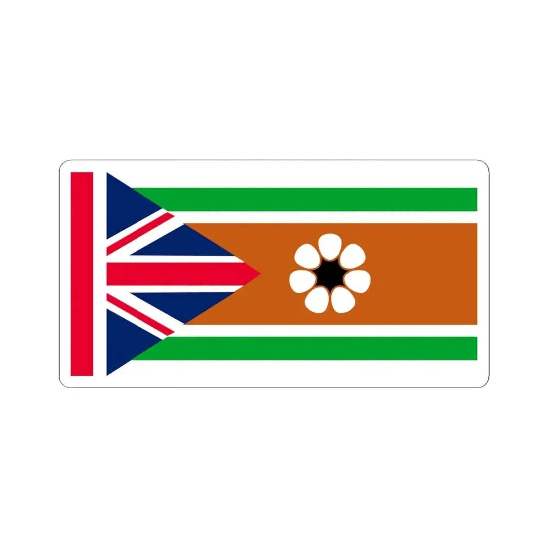 Northern Australia Flag (Australia) STICKER Vinyl Kiss-Cut Decal 4 Inch White - The Sticker Space