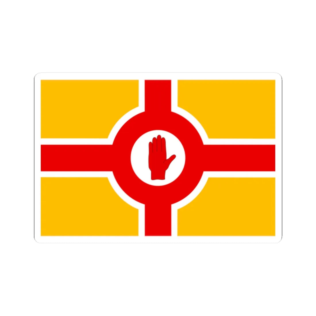 Northern Ireland Flag Proposal (Ireland) STICKER Vinyl Kiss-Cut Decal 2 Inch White - The Sticker Space