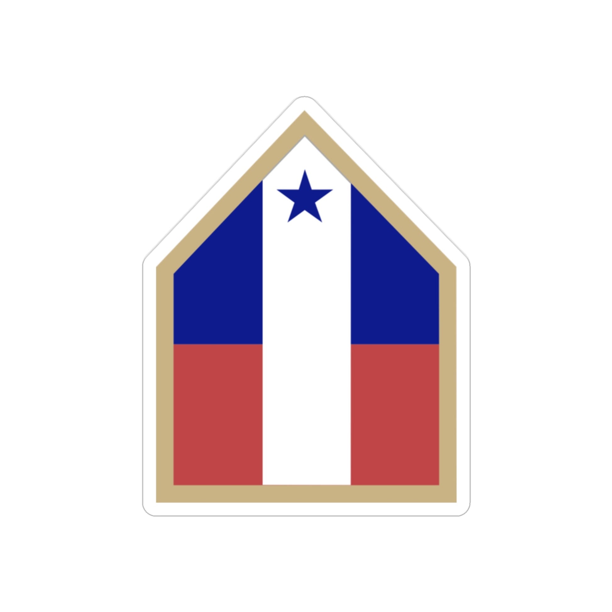 Northwest Service Command (U.S. Army) REVERSE PRINT Transparent STICKER-2" × 2"-The Sticker Space