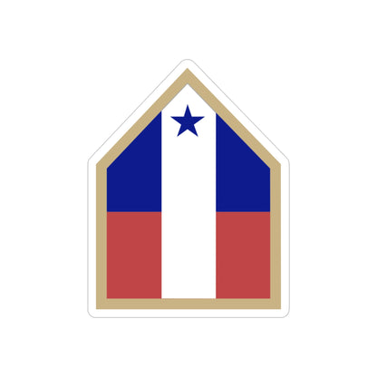 Northwest Service Command (U.S. Army) REVERSE PRINT Transparent STICKER-3" × 3"-The Sticker Space