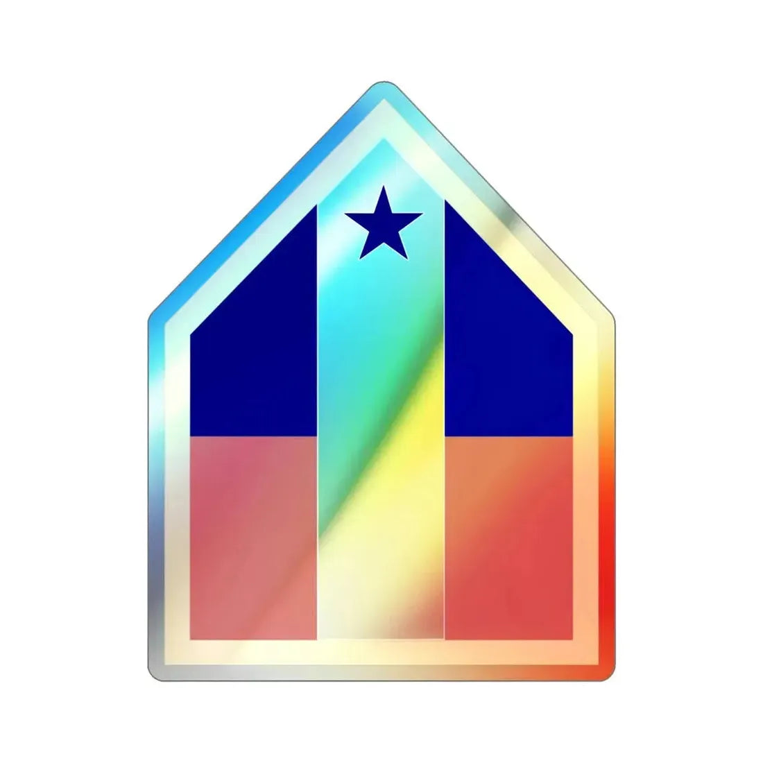 Northwest Service Command (U.S. Army) Holographic STICKER Die-Cut Vinyl Decal 4 Inch Holographic - The Sticker Space