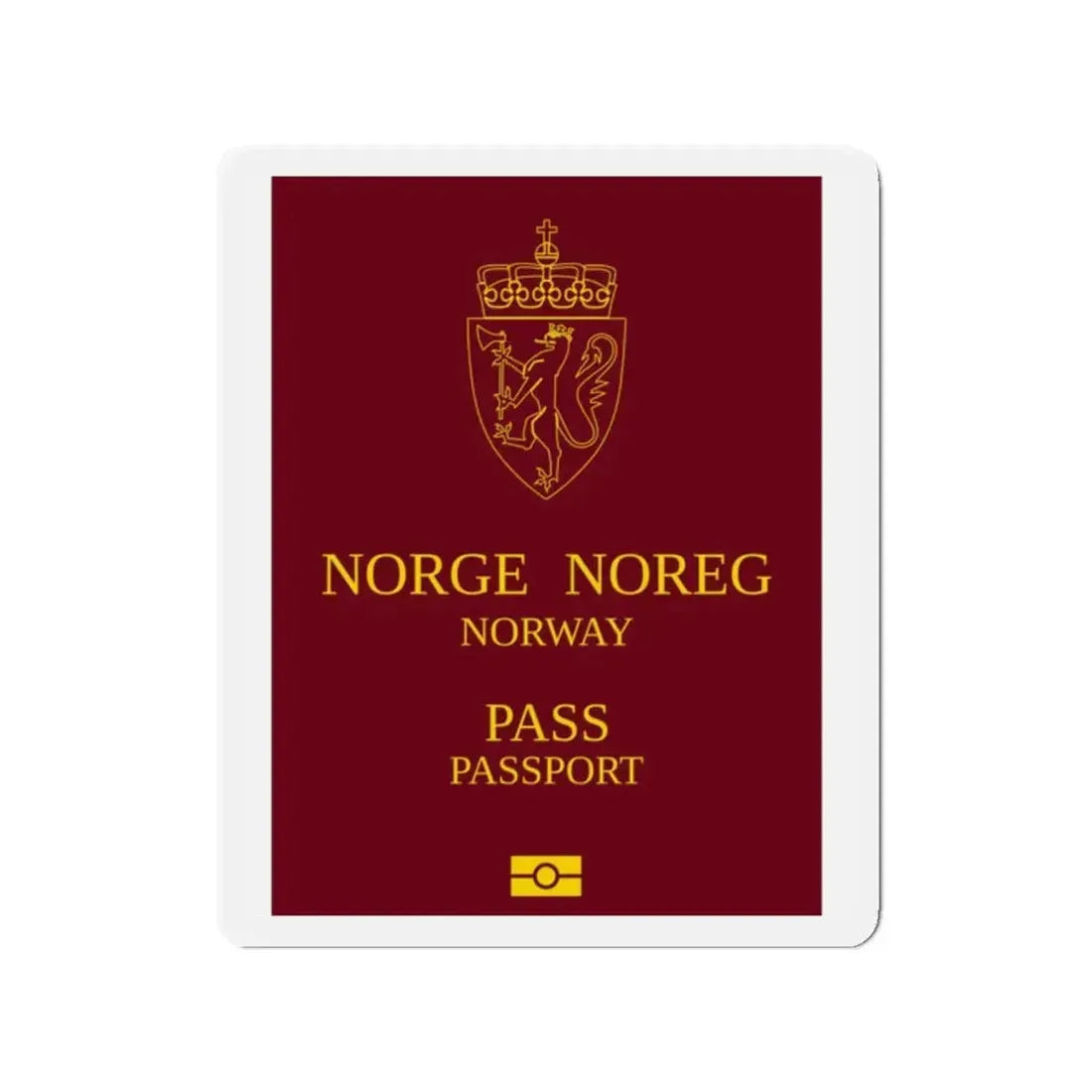Norway Passport 1999 Ordinary - Refrigerator Magnet 2 Inch - The Sticker Space