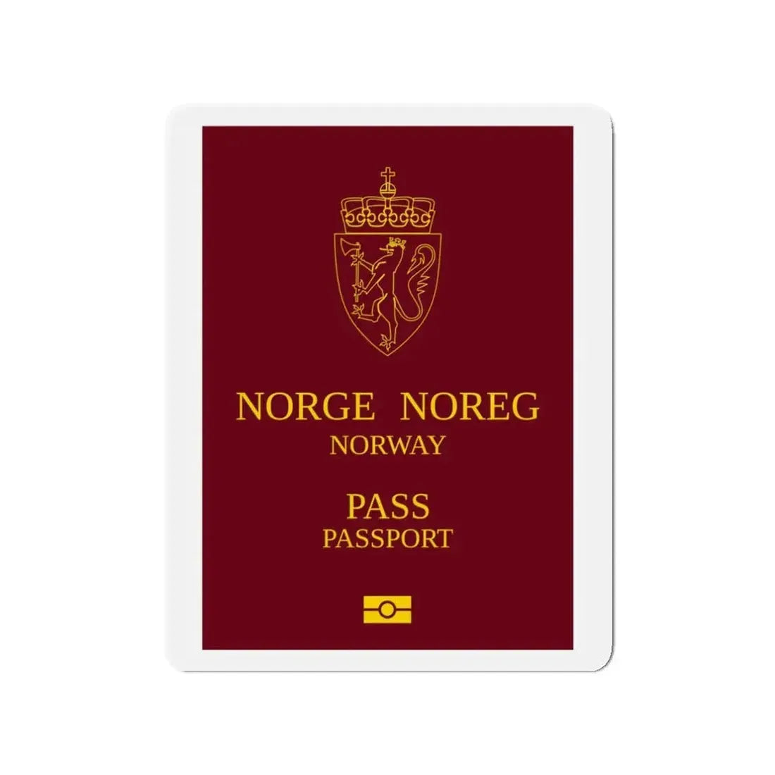 Norway Passport 1999 Ordinary - Refrigerator Magnet 3 Inch - The Sticker Space
