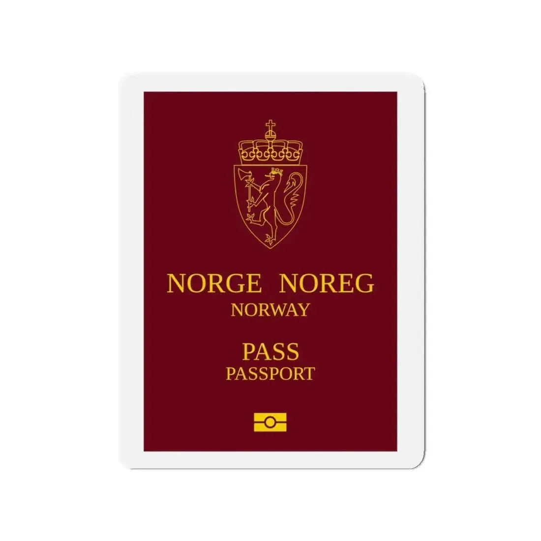 Norway Passport 1999 Ordinary - Refrigerator Magnet 4 Inch - The Sticker Space
