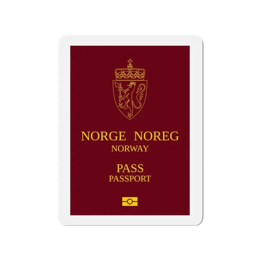 Norway Passport 1999 Ordinary - Refrigerator Magnet 5 Inch - The Sticker Space