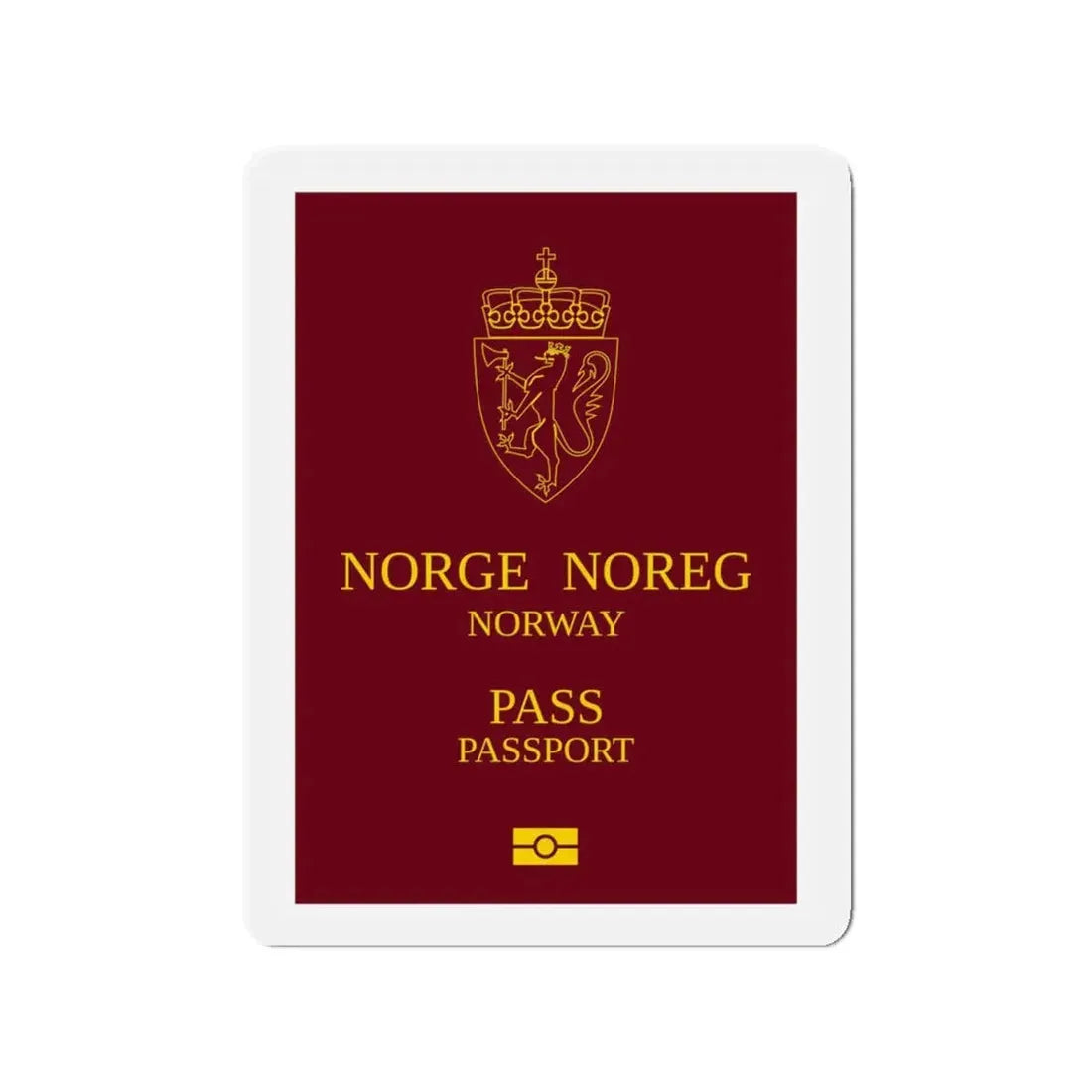 Norway Passport 1999 Ordinary - Refrigerator Magnet - The Sticker Space