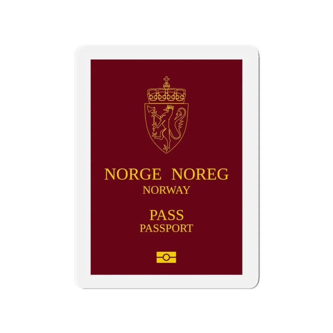 Norway Passport 1999 Ordinary - Refrigerator Magnet - The Sticker Space