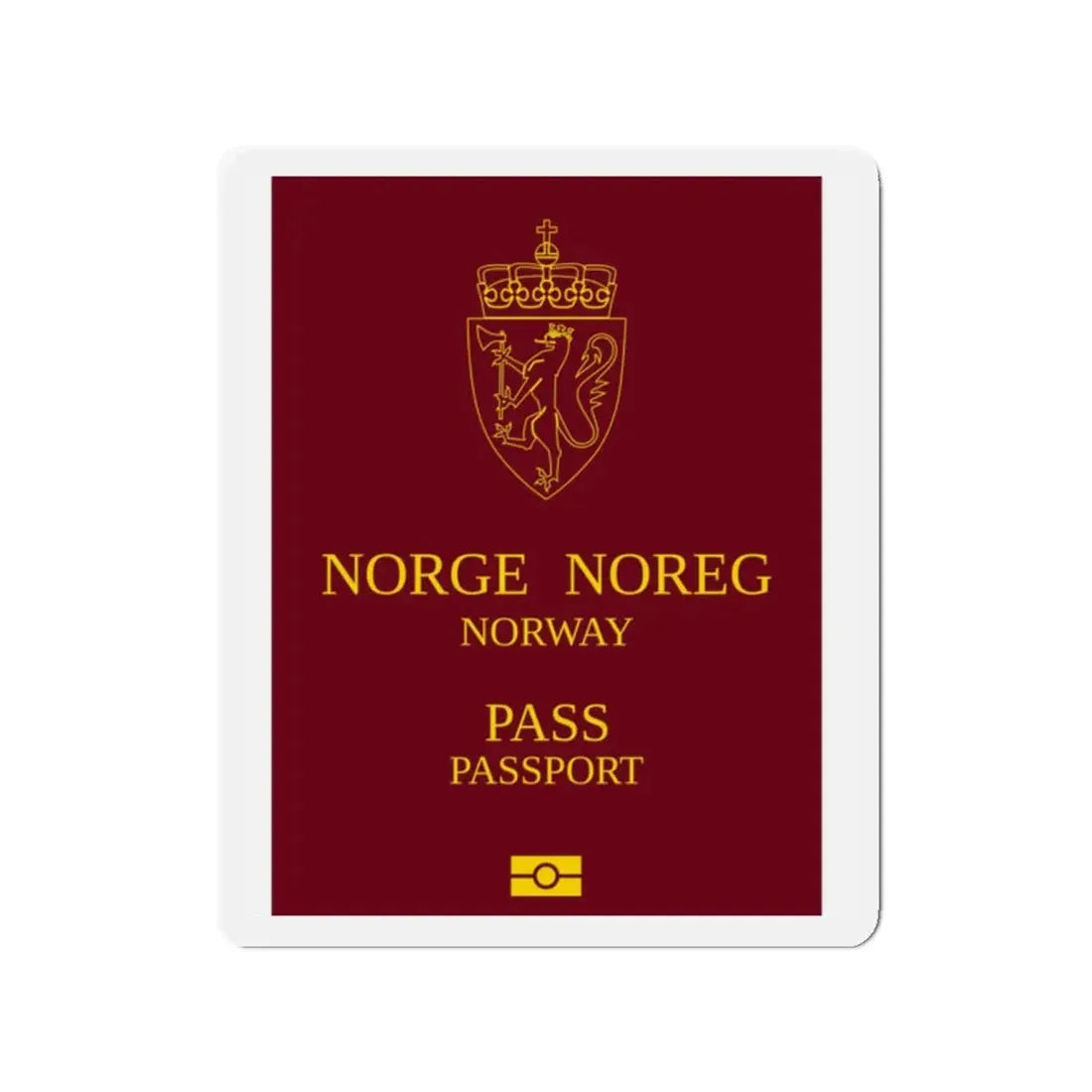 Norway Passport 1999 Ordinary - Refrigerator Magnet - The Sticker Space