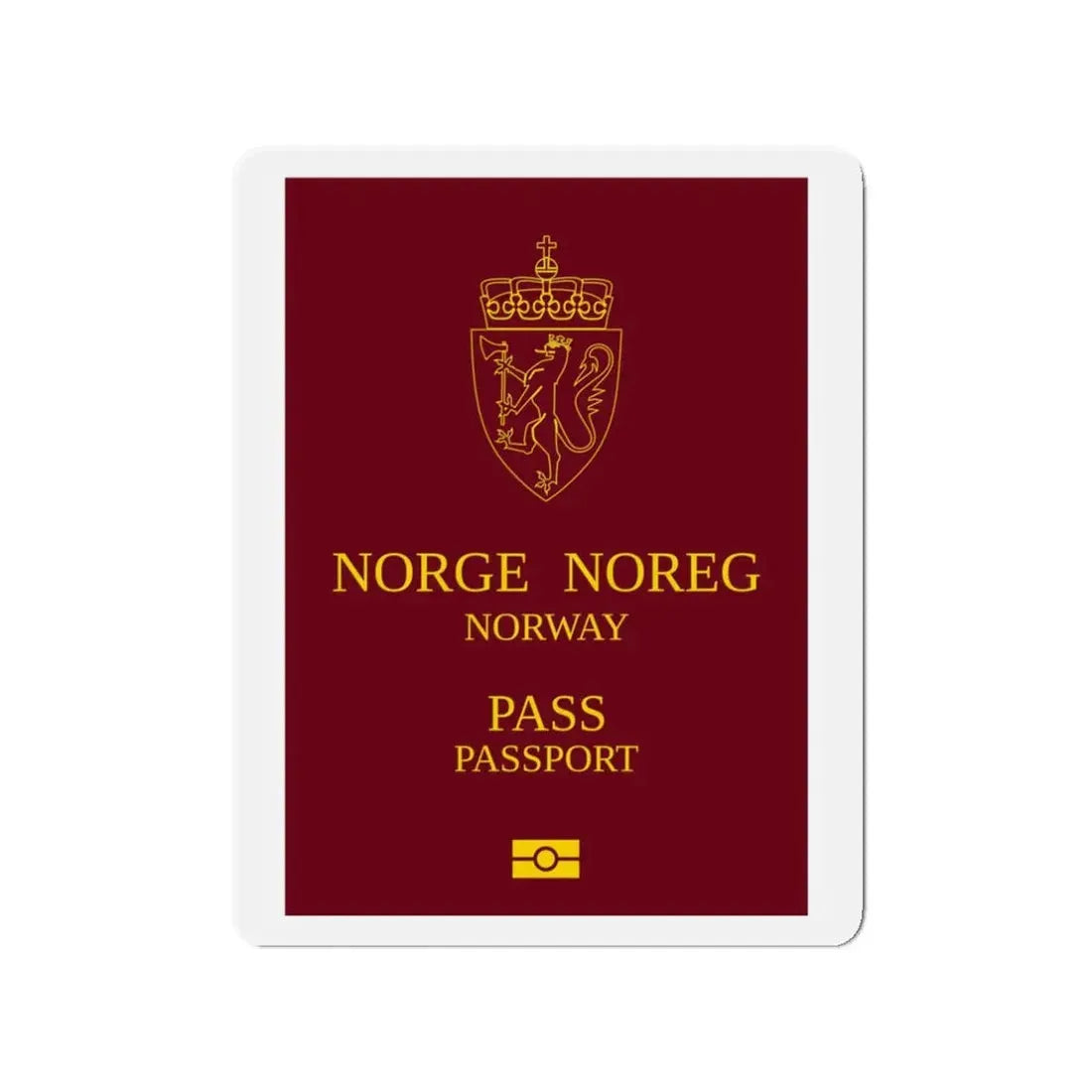 Norway Passport 1999 Ordinary - Refrigerator Magnet - The Sticker Space