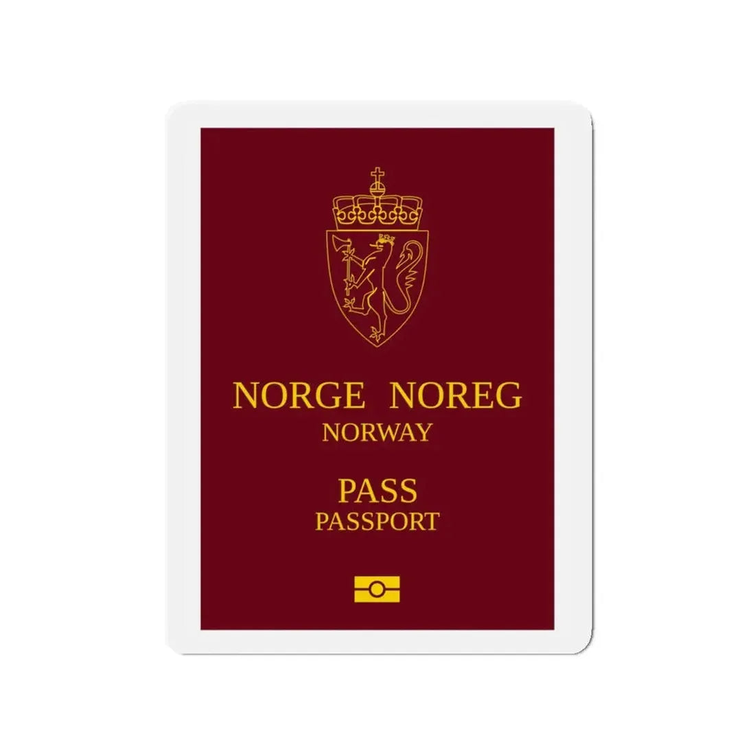 Norway Passport 1999 Ordinary - Refrigerator Magnet - The Sticker Space