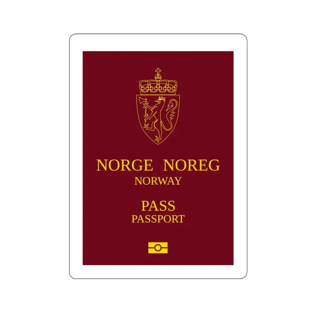 Norway Passport 1999 Ordinary STICKER Vinyl Die-Cut Decal 3 Inch - The Sticker Space