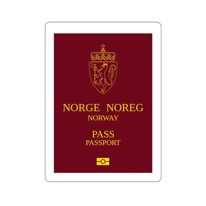 Norway Passport 1999 Ordinary STICKER Vinyl Die-Cut Decal 3 Inch - The Sticker Space