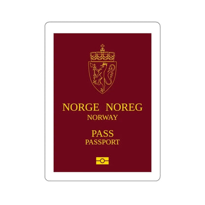 Norway Passport 1999 Ordinary STICKER Vinyl Die-Cut Decal 6 Inch - The Sticker Space