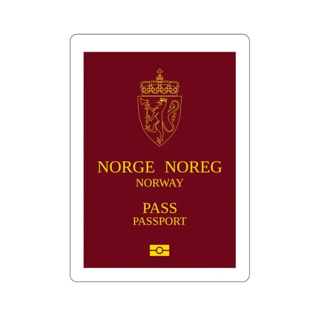 Norway Passport 1999 Ordinary STICKER Vinyl Die-Cut Decal - The Sticker Space