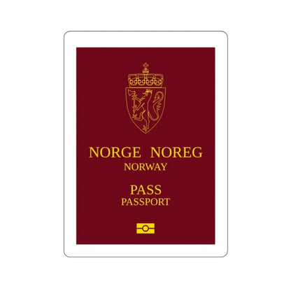 Norway Passport 1999 Ordinary STICKER Vinyl Die-Cut Decal - The Sticker Space