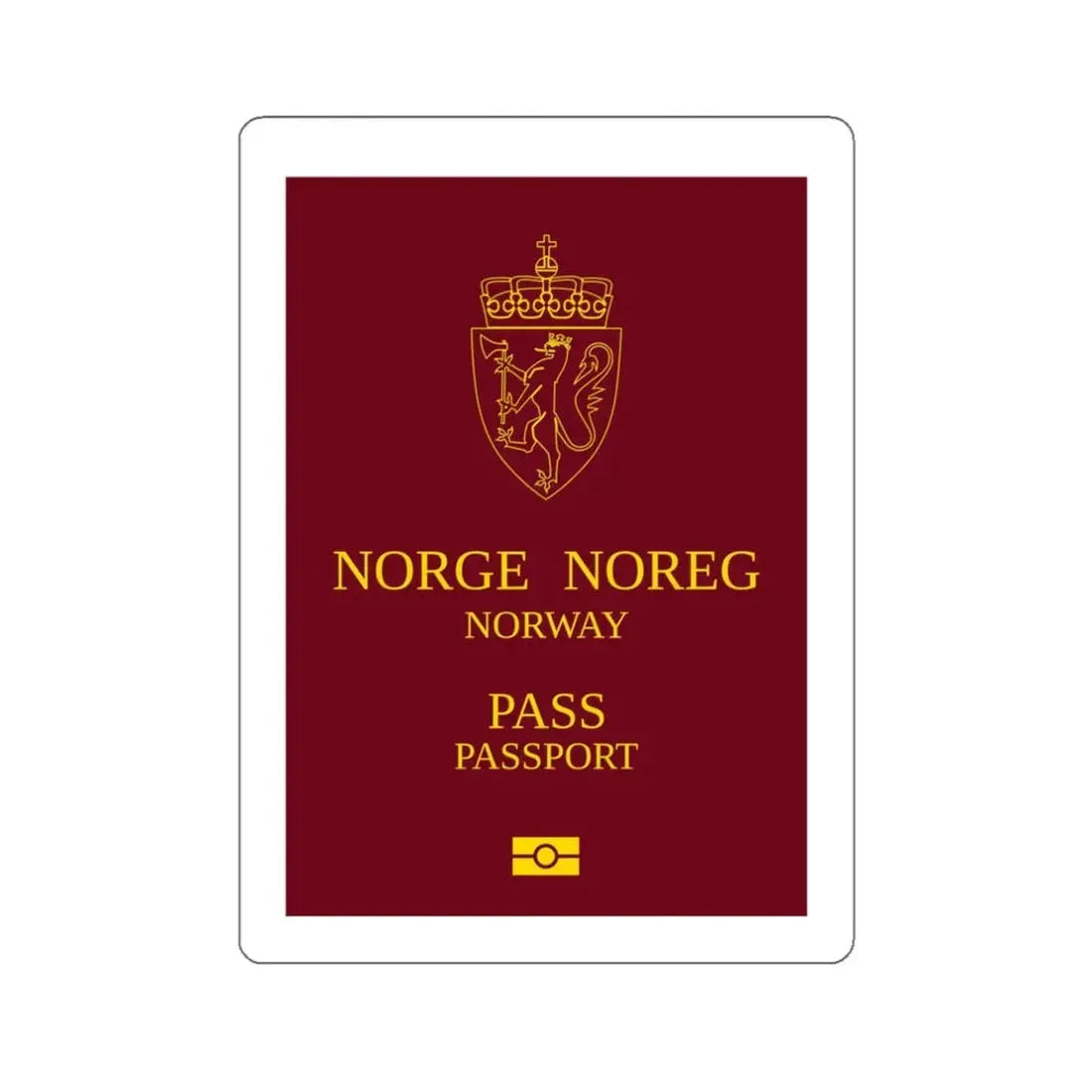 Norway Passport 1999 Ordinary STICKER Vinyl Die-Cut Decal - The Sticker Space