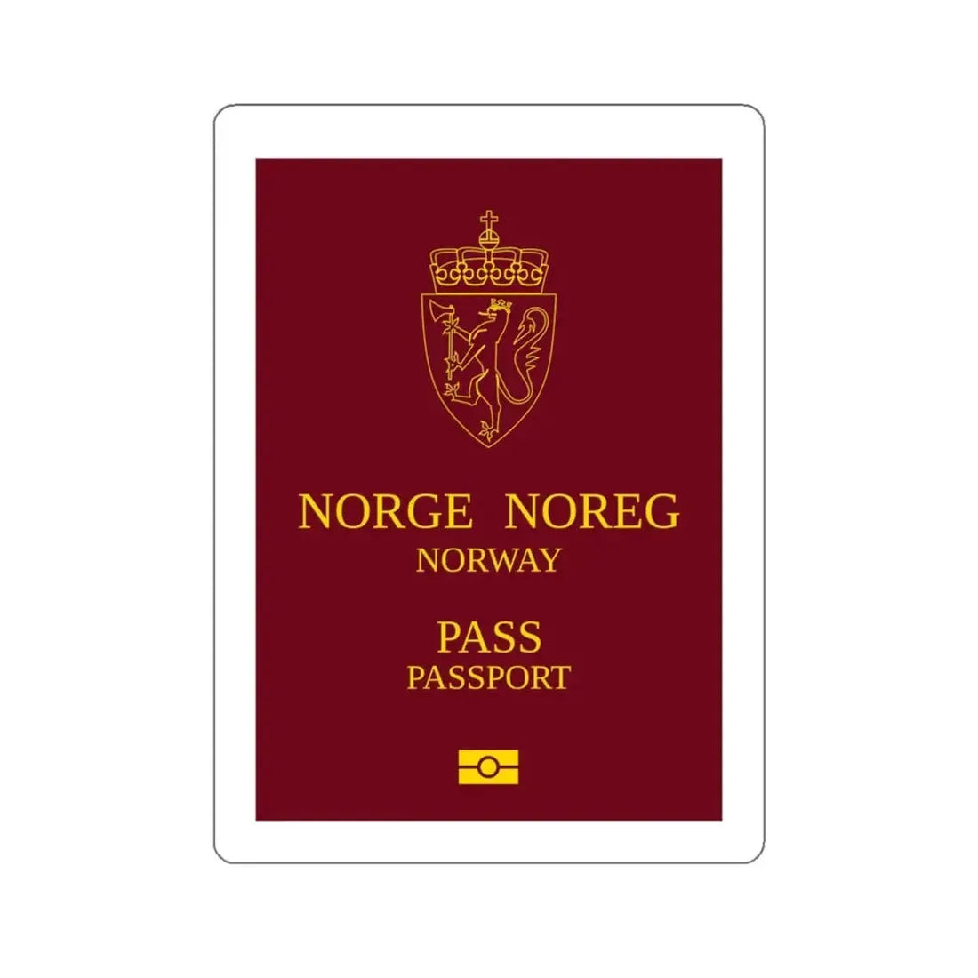 Norway Passport 1999 Ordinary STICKER Vinyl Die-Cut Decal - The Sticker Space