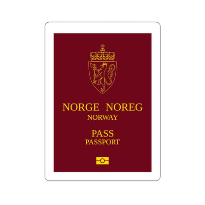 Norway Passport 1999 Ordinary STICKER Vinyl Die-Cut Decal-White-The Sticker Space