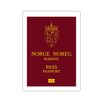 Norway Passport 1999 Ordinary STICKER Vinyl Die-Cut Decal-White-The Sticker Space