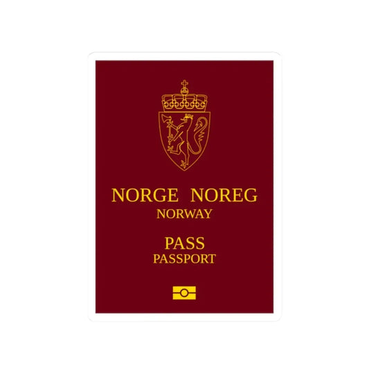 Norway Passport 1999 - STICKER Vinyl Kiss-Cut Decal 2 Inch White - The Sticker Space