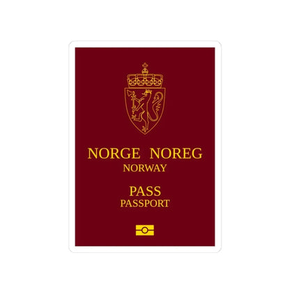 Norway Passport 1999 - STICKER Vinyl Kiss-Cut Decal 3 Inch White - The Sticker Space