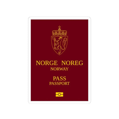 Norway Passport 1999 - STICKER Vinyl Kiss-Cut Decal 4 Inch White - The Sticker Space
