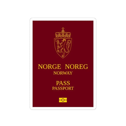 Norway Passport 1999 - STICKER Vinyl Kiss-Cut Decal 6 Inch White - The Sticker Space
