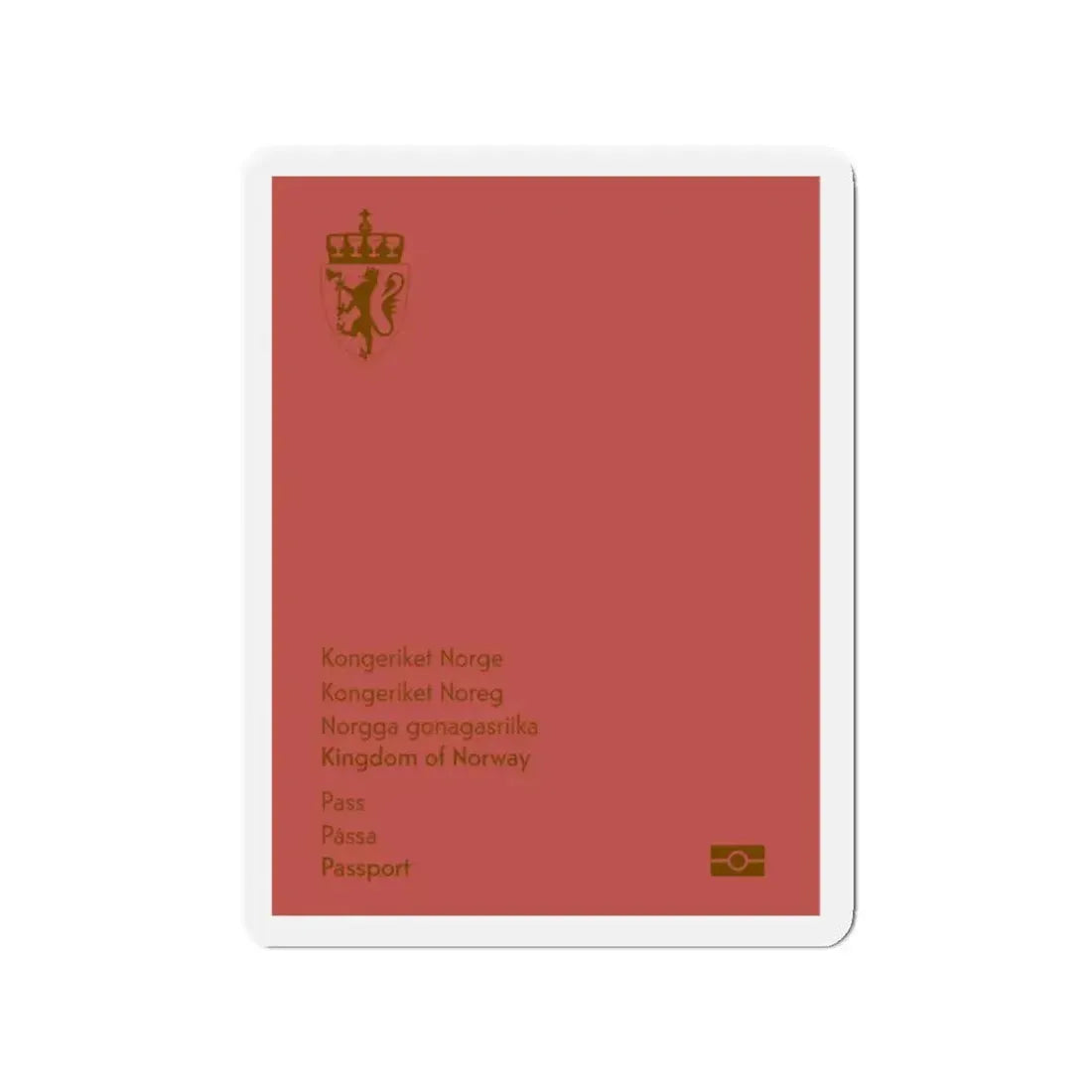 Norway Passport 2020 Ordinary - Refrigerator Magnet 2 Inch - The Sticker Space