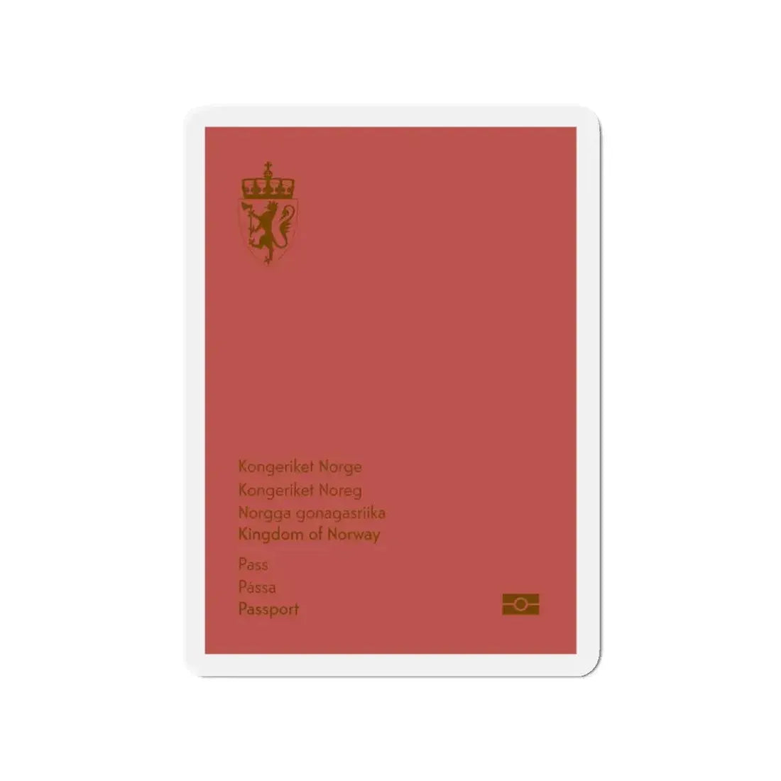 Norway Passport 2020 Ordinary - Refrigerator Magnet 3 Inch - The Sticker Space