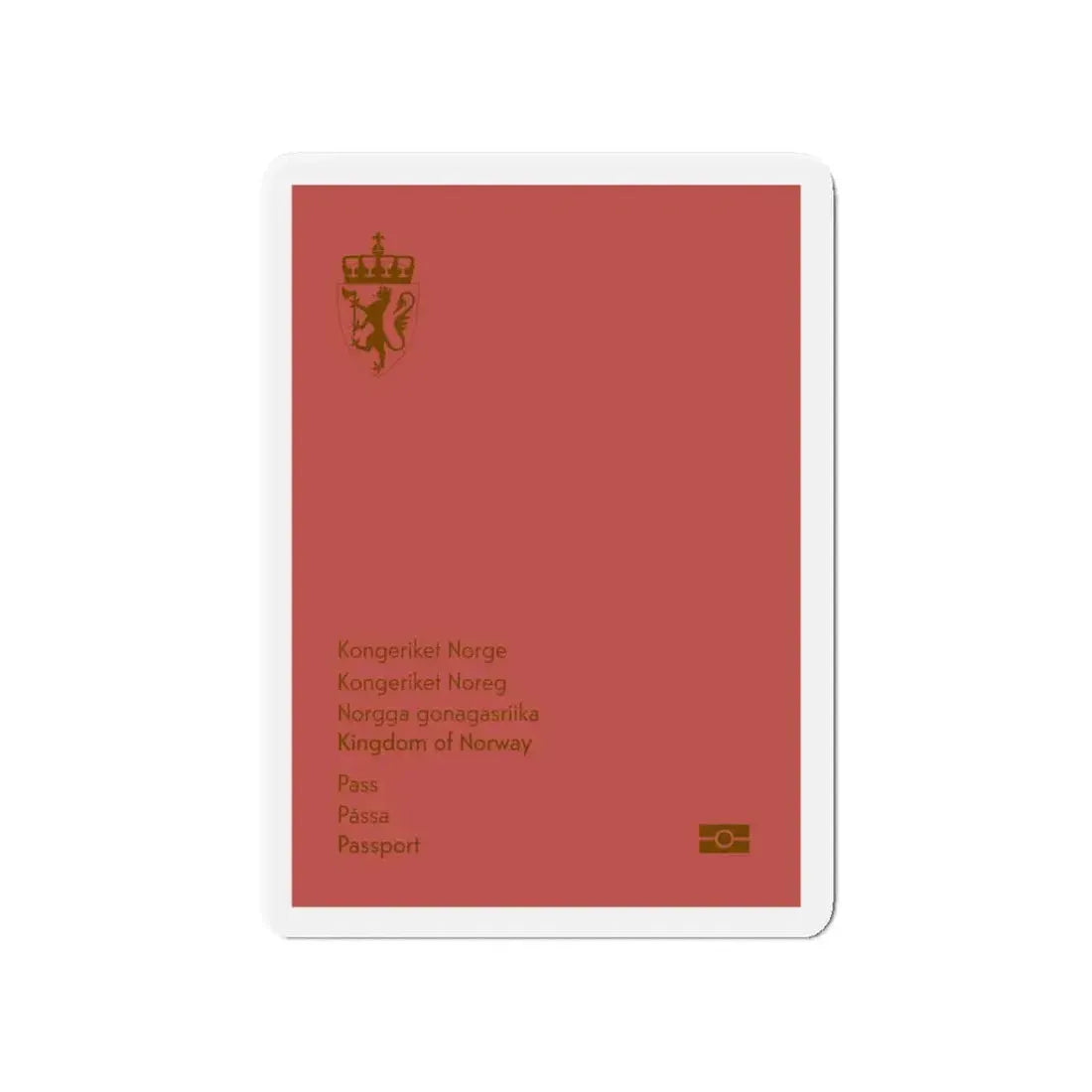 Norway Passport 2020 Ordinary - Refrigerator Magnet 4 Inch - The Sticker Space