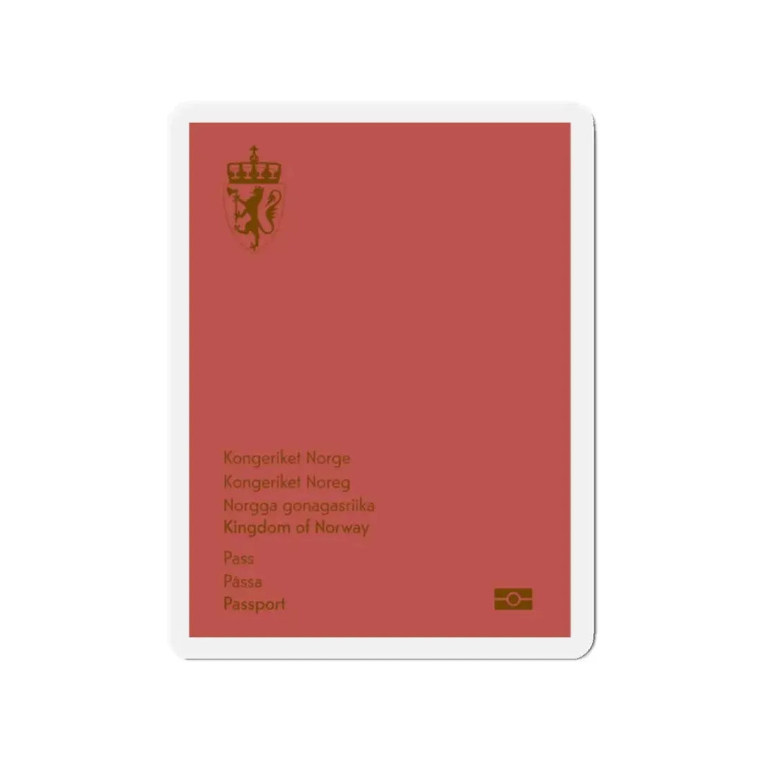 Norway Passport 2020 Ordinary - Refrigerator Magnet - The Sticker Space