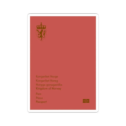 Norway Passport 2020 - STICKER Vinyl Kiss-Cut Decal 6 Inch White - The Sticker Space