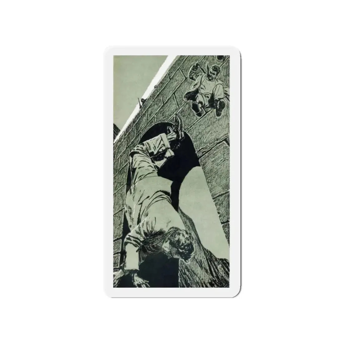 Norway Rendezvouz (1), Blue Book Magazine, April 1951 (Magazine Illustration) Refrigerator Magnet 2 Inch - The Sticker Space