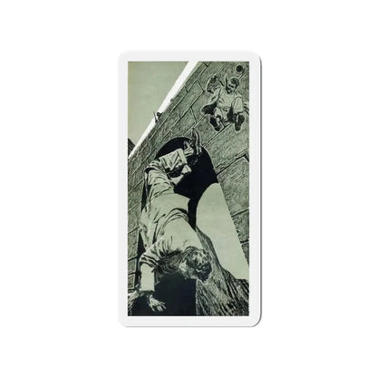 Norway Rendezvouz (1), Blue Book Magazine, April 1951 (Magazine Illustration) Refrigerator Magnet 3 Inch - The Sticker Space