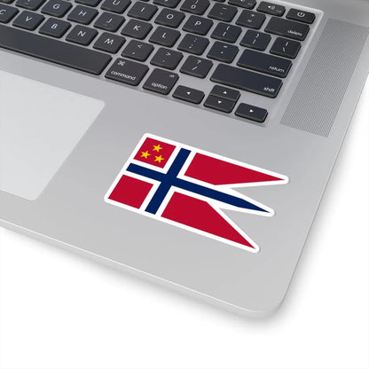 Norwegian Lieutenant General rank flag (Norway) STICKER Vinyl Kiss-Cut Decal - The Sticker Space