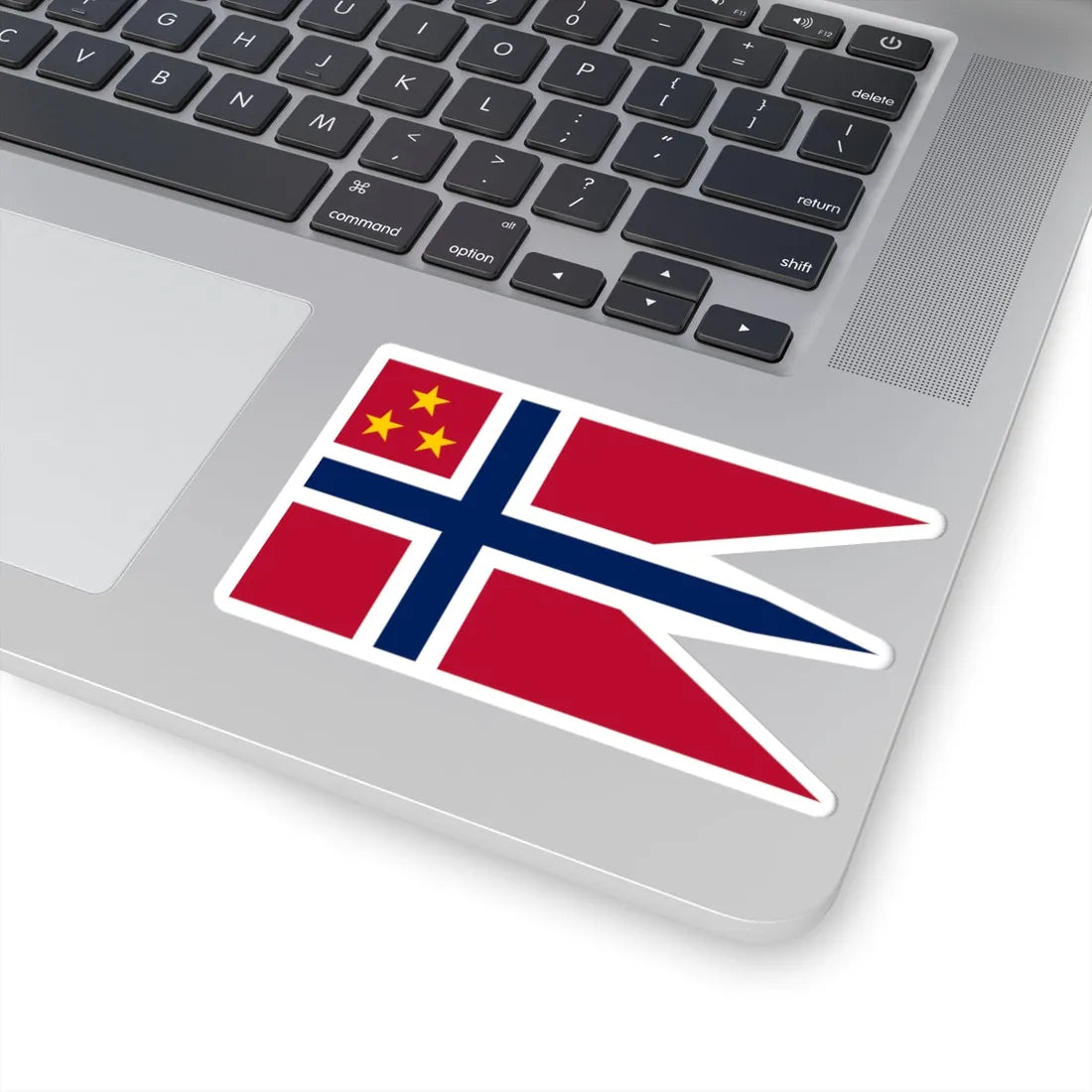 Norwegian Lieutenant General rank flag (Norway) STICKER Vinyl Kiss-Cut Decal - The Sticker Space