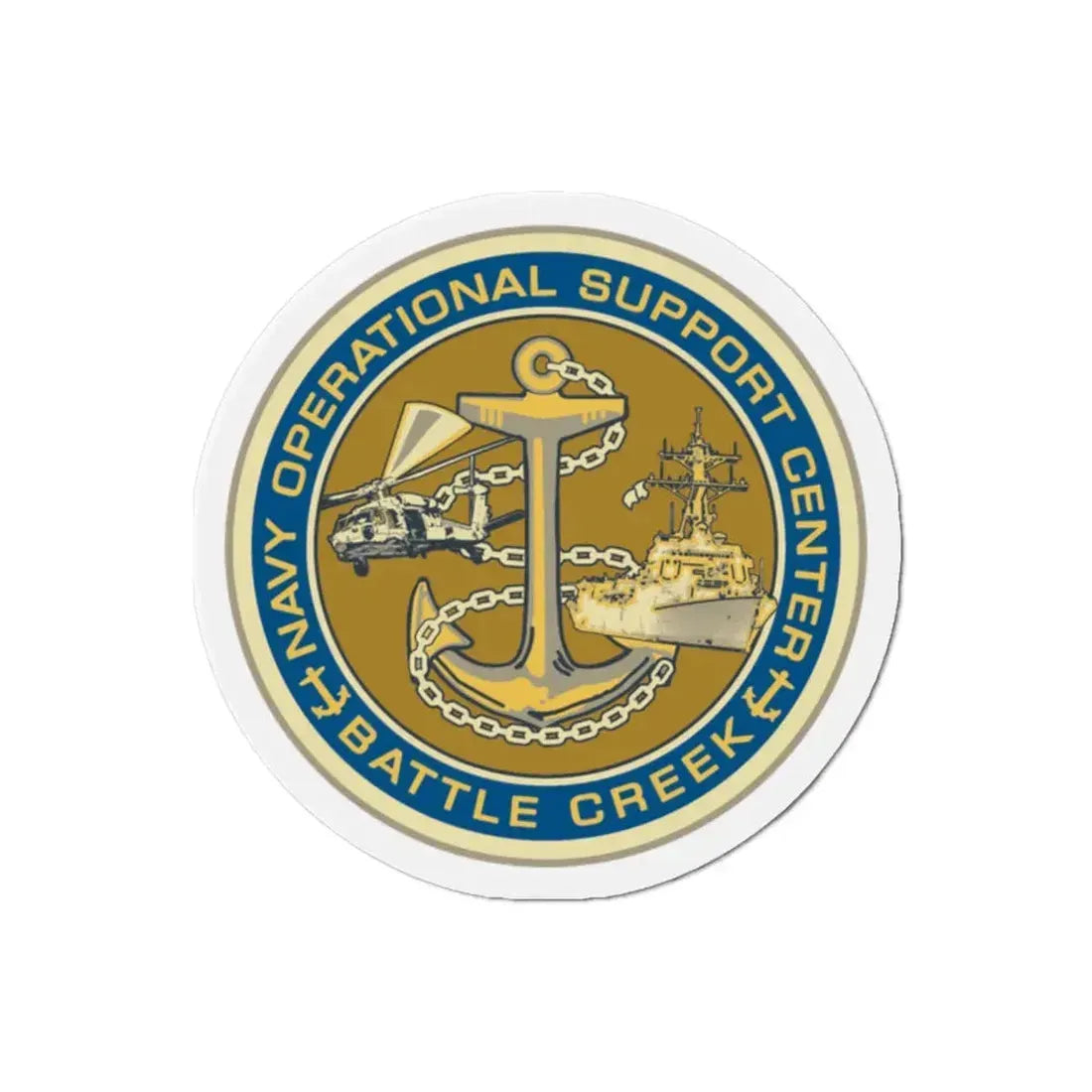 NOSC BC SHIELD (U.S. Navy) Refrigerator Magnet 2 Inch - The Sticker Space