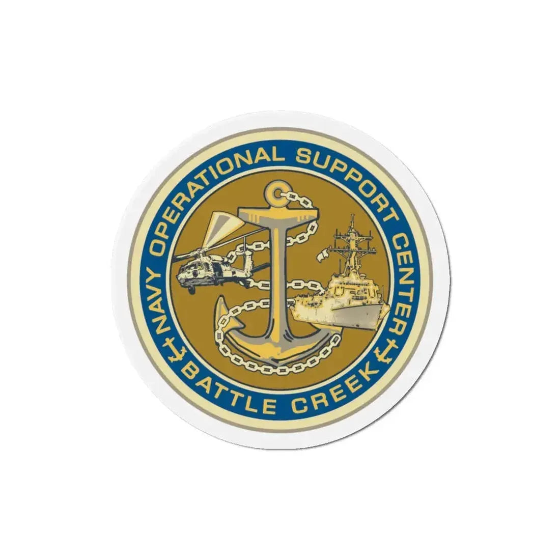 NOSC BC SHIELD (U.S. Navy) Refrigerator Magnet 4 Inch - The Sticker Space
