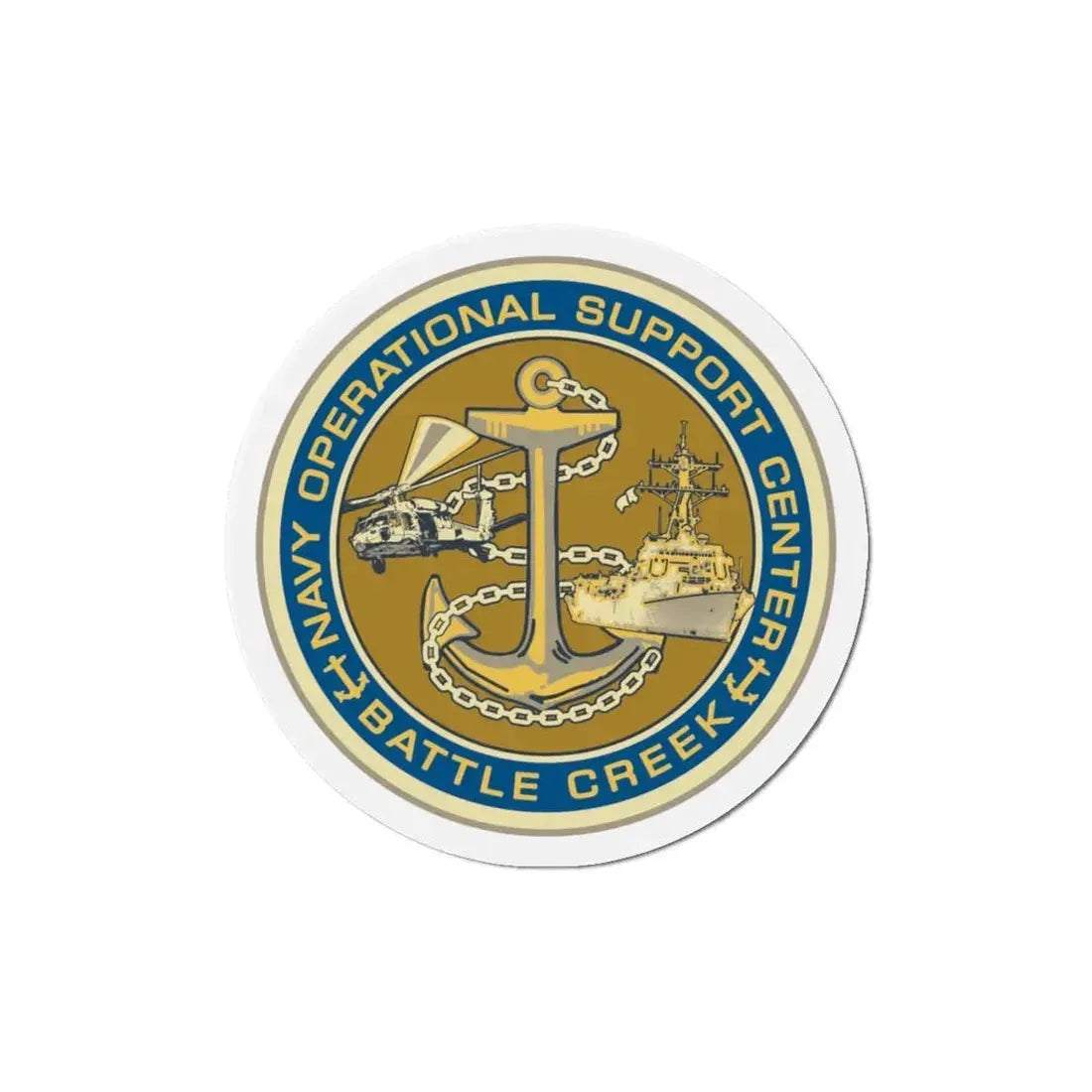 NOSC BC SHIELD (U.S. Navy) Refrigerator Magnet 6 Inch - The Sticker Space