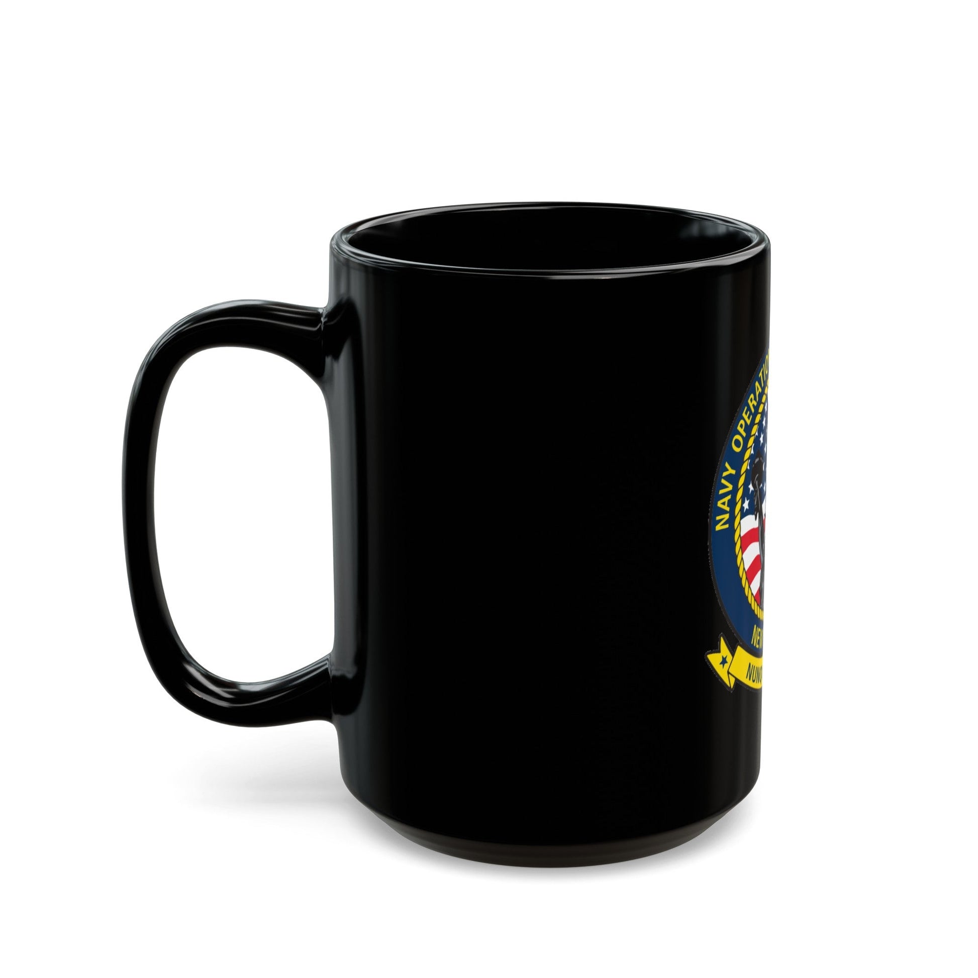 NOSC NYC (U.S. Navy) Black Coffee Mug-The Sticker Space