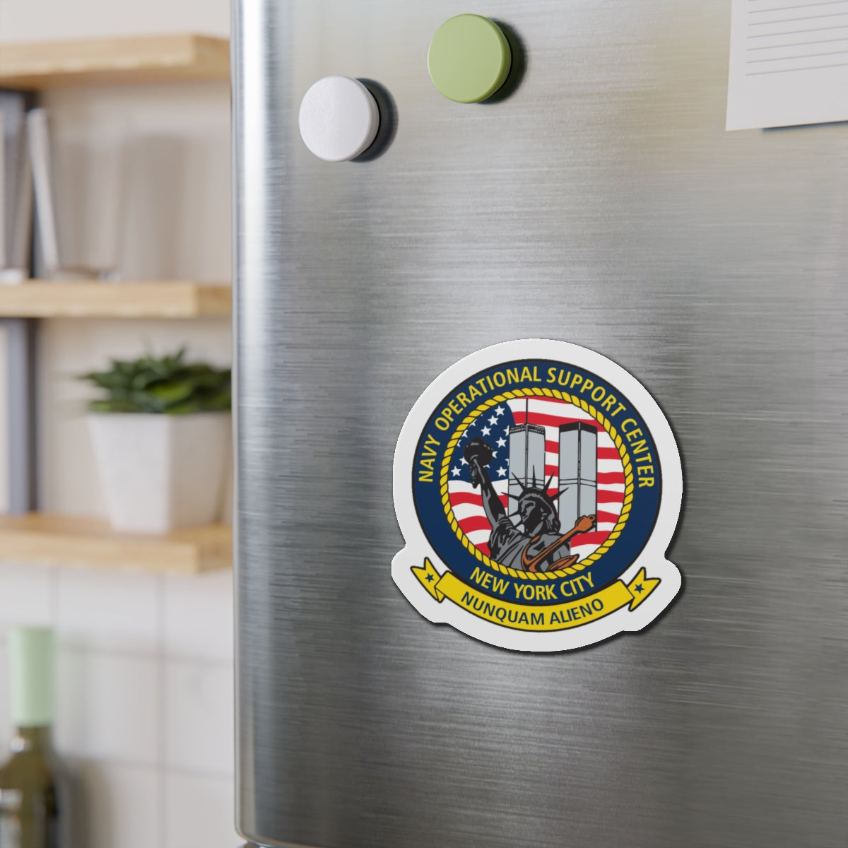 NOSC NYC (U.S. Navy) Die-Cut Magnet-The Sticker Space