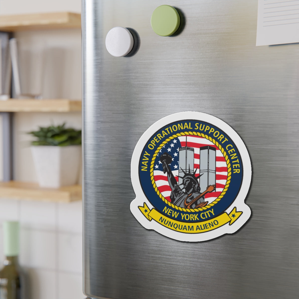 NOSC NYC (U.S. Navy) Die-Cut Magnet-The Sticker Space